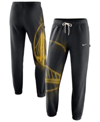 Men's Black Golden State Warriors 2026 Standard Issue Practice Icon Fleece Tapered Pants