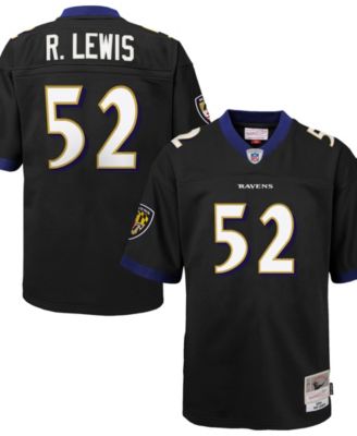 Big Boys' and Girls' Ray Lewis Black Baltimore Ravens 2004 Legacy Player Jersey
