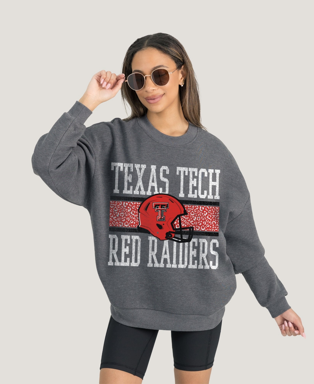 Gameday Couture Women's Charcoal Texas Tech Red Raiders Premium Fleece Pullover Sweatshirt
