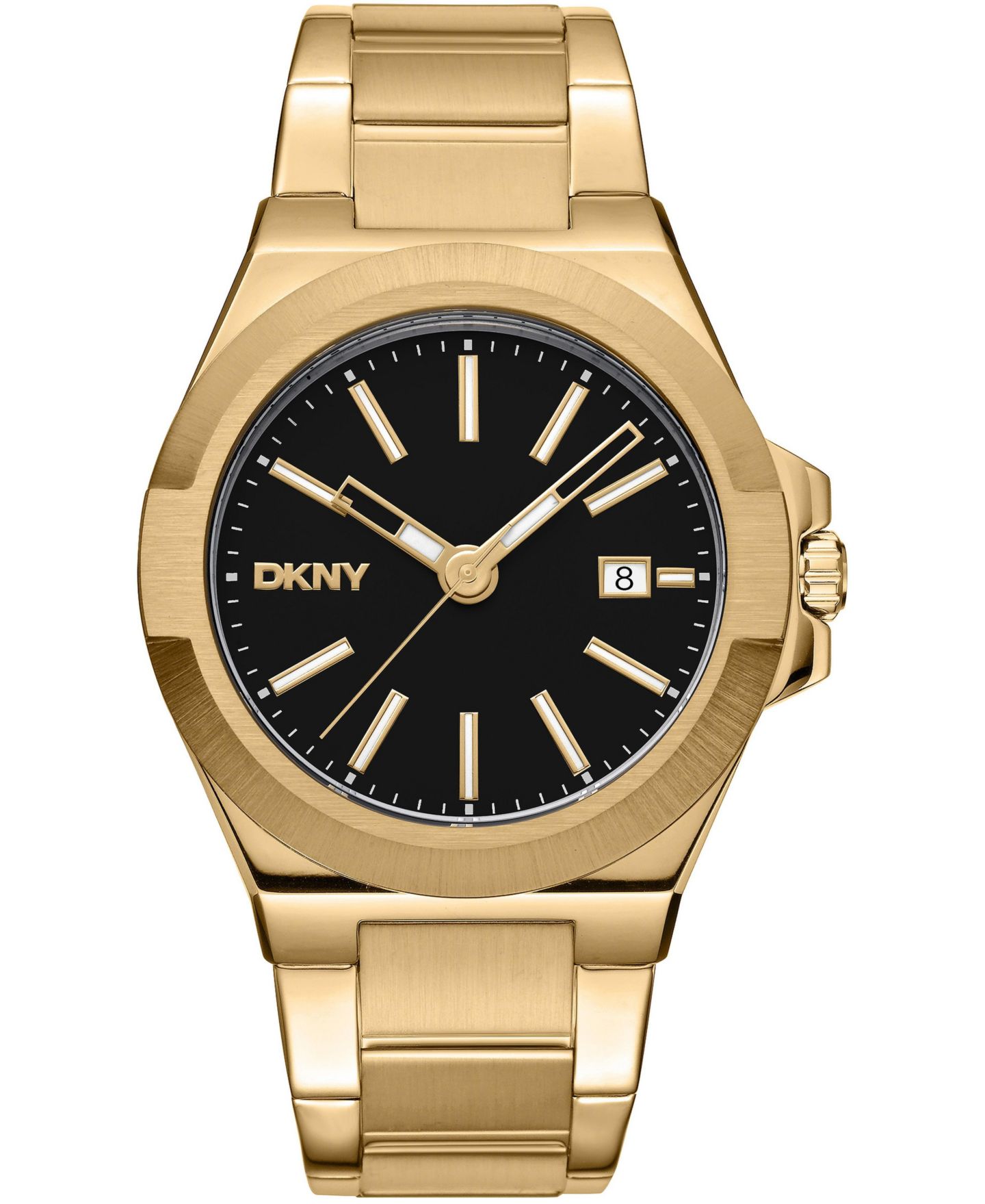 Мужские часы DKNY Quartz Stainless Steel Bracelet Watch, цвет: Золотой — фото 1