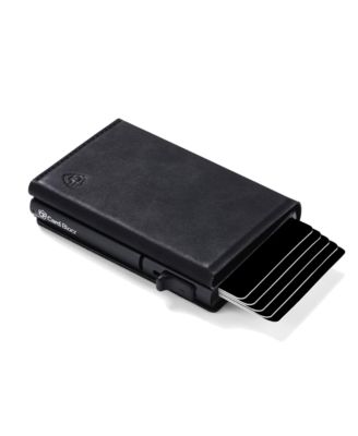 Men's Card Blocr Slim RFID Blocking Credit Card Wallet Black PU Leather