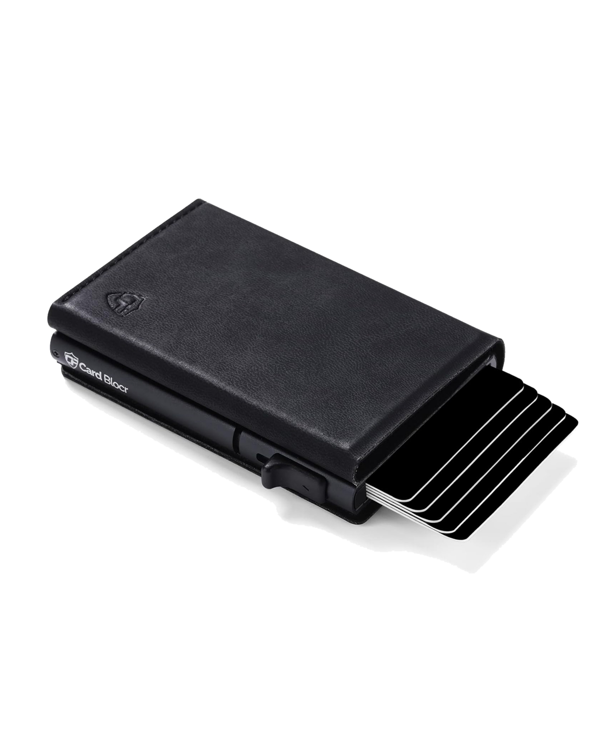 Conceal Plus Men's Card Blocr Slim Rfid Blocking Credit Card Wallet Black Pu Leather - Black black