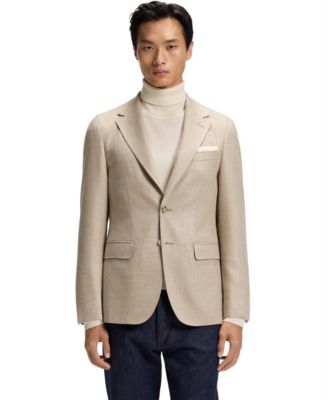 Men’s Wool-Silk Regular-Fit Blazer