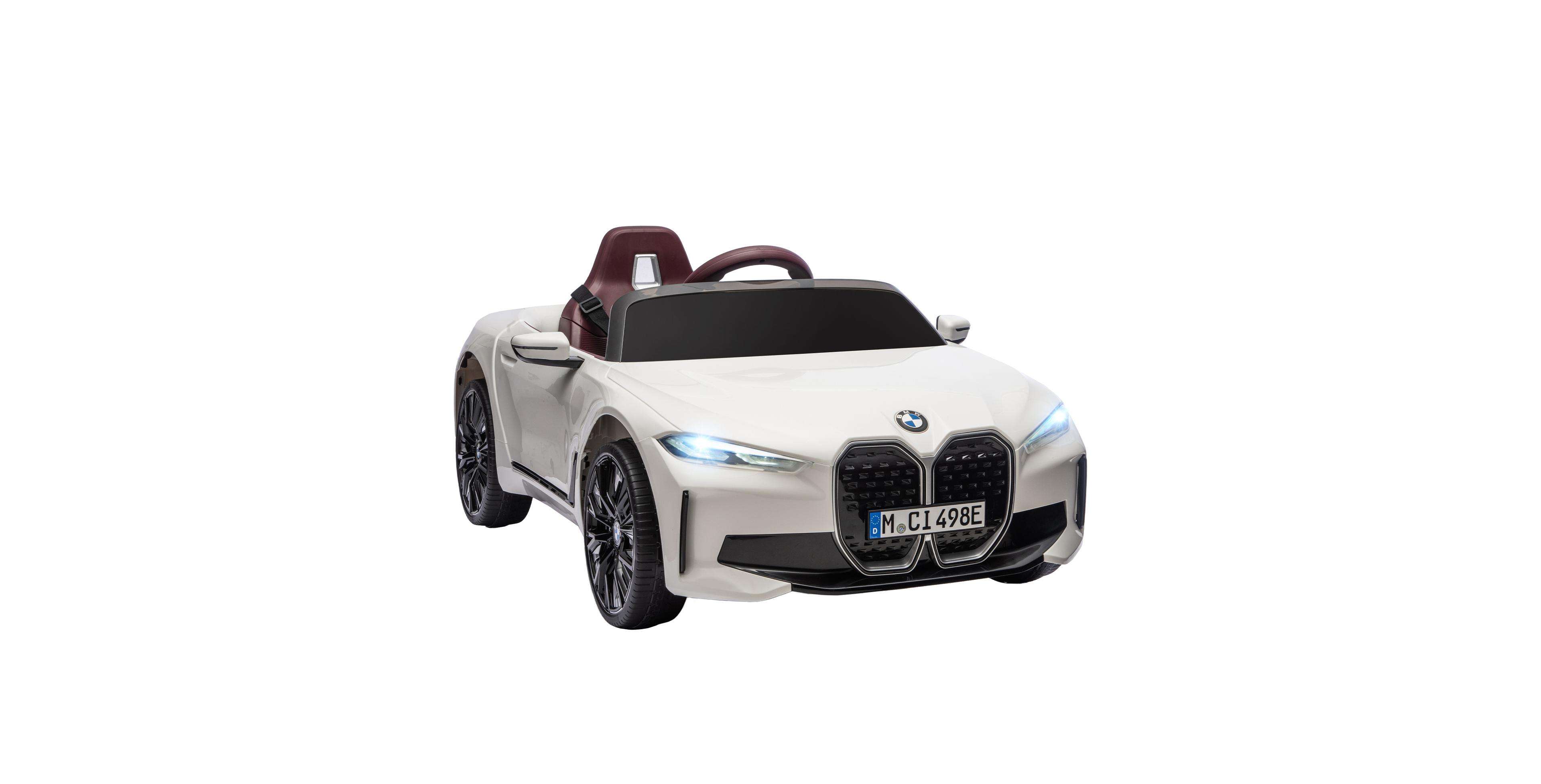 Glintex 12V Licensed Bmw i4 Kids Electric Car with 2.4G Remote, 66-lb Capacity, Ages 3-7
