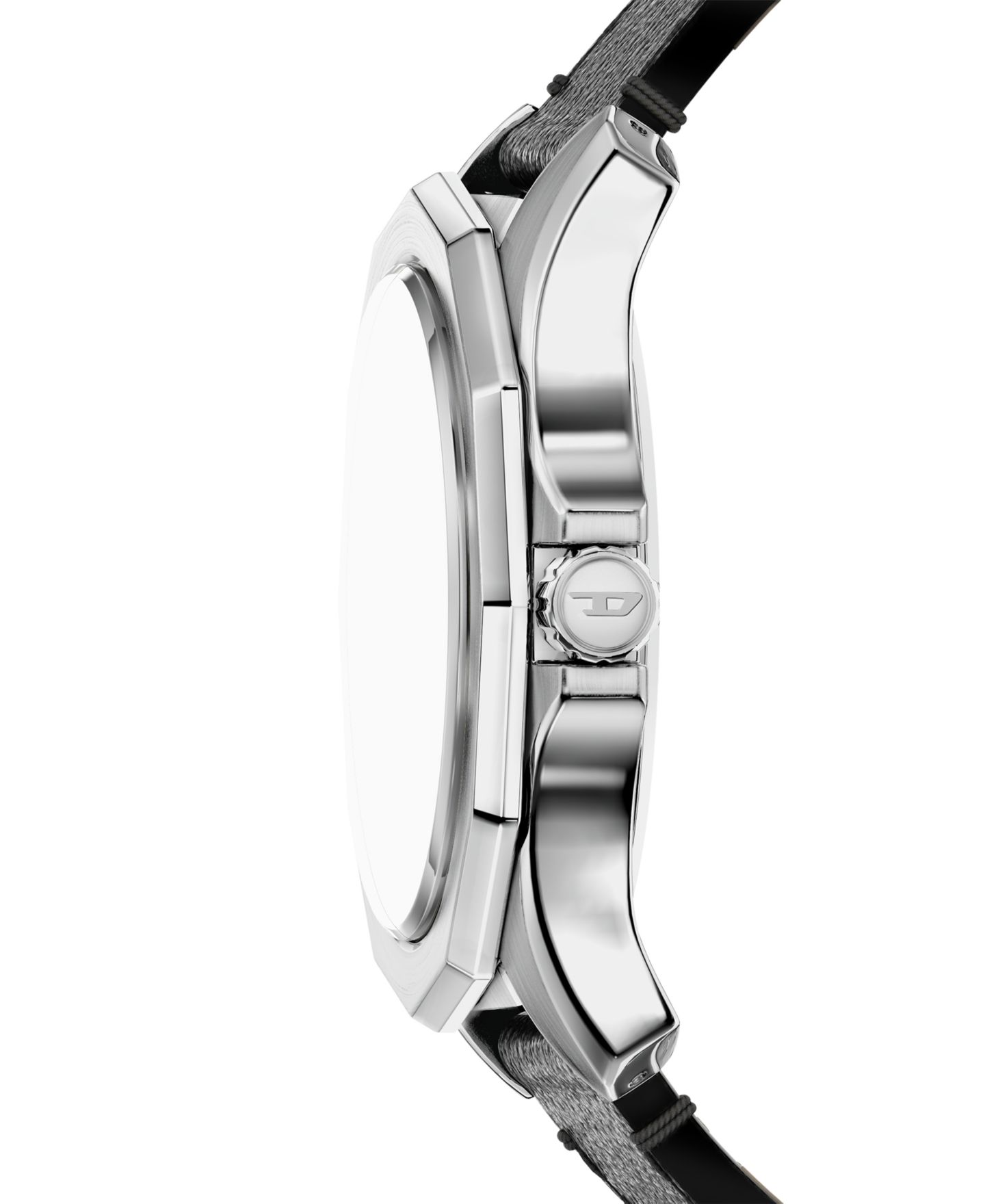 Мужские часы Diesel Quartz Stinger 3H Black Leather 44mm — фото 3