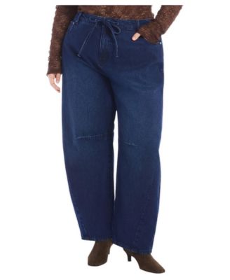 Women's June and Vie Dramatic Drawstring Barrel Jean
