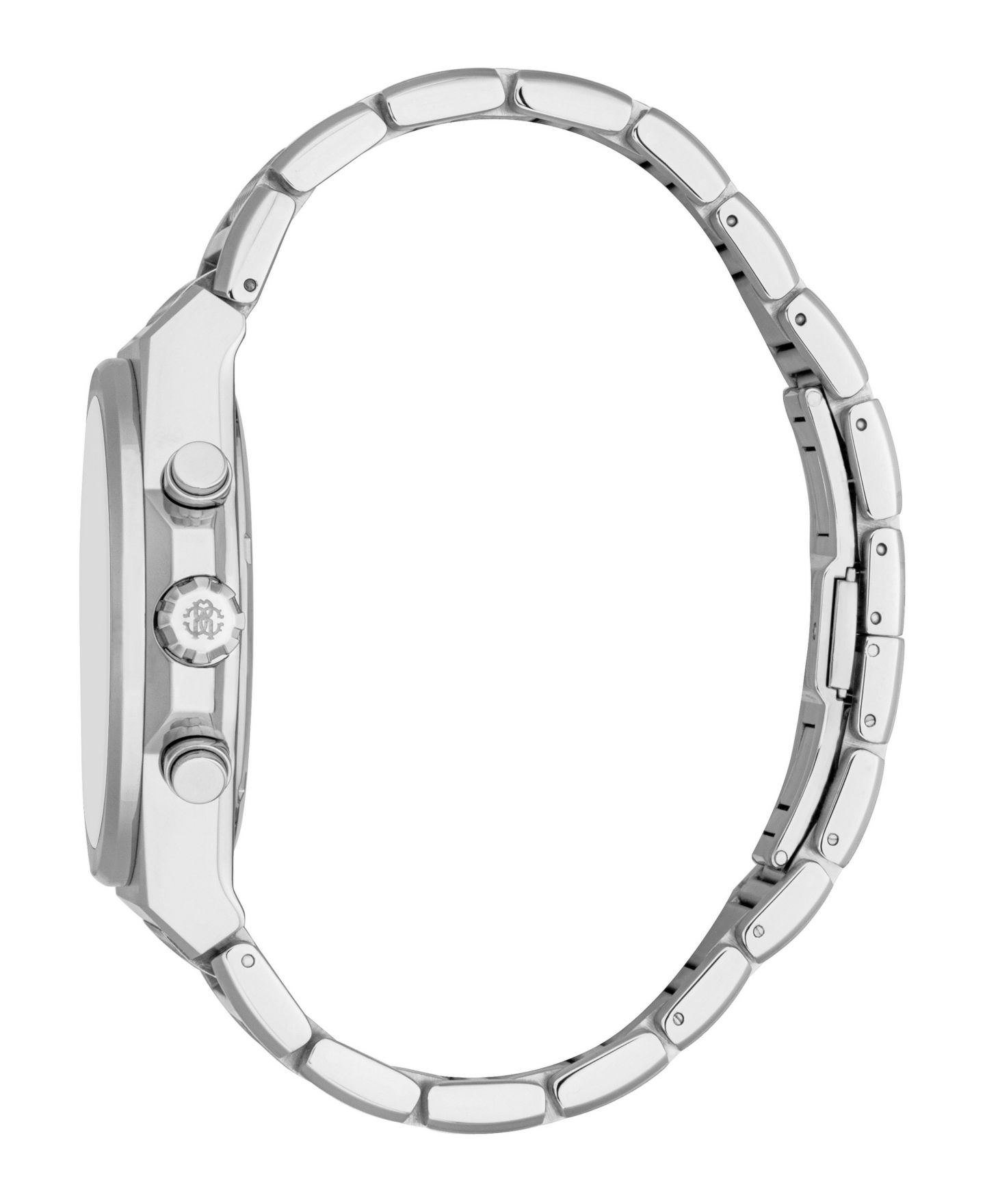 Мужские часы Roberto Cavalli Quartz Chronograph Stainless Steel Bracelet Watch, цвет: Серебряный — фото 3