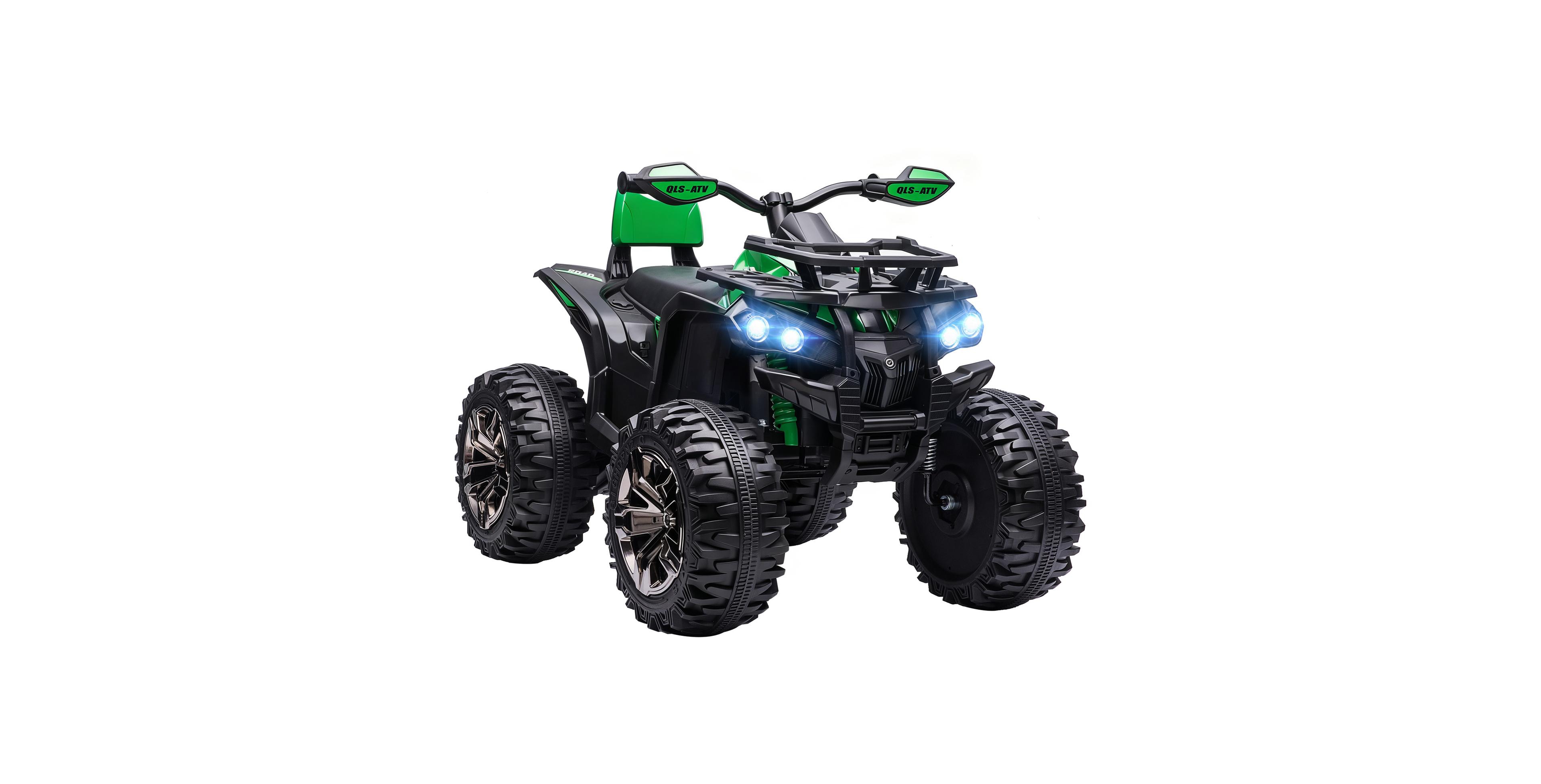 Glintex 12V Kids Atv 4 Wheeler with 14.2-in Wheels and 4-Wheel Suspension, 37-60 Months