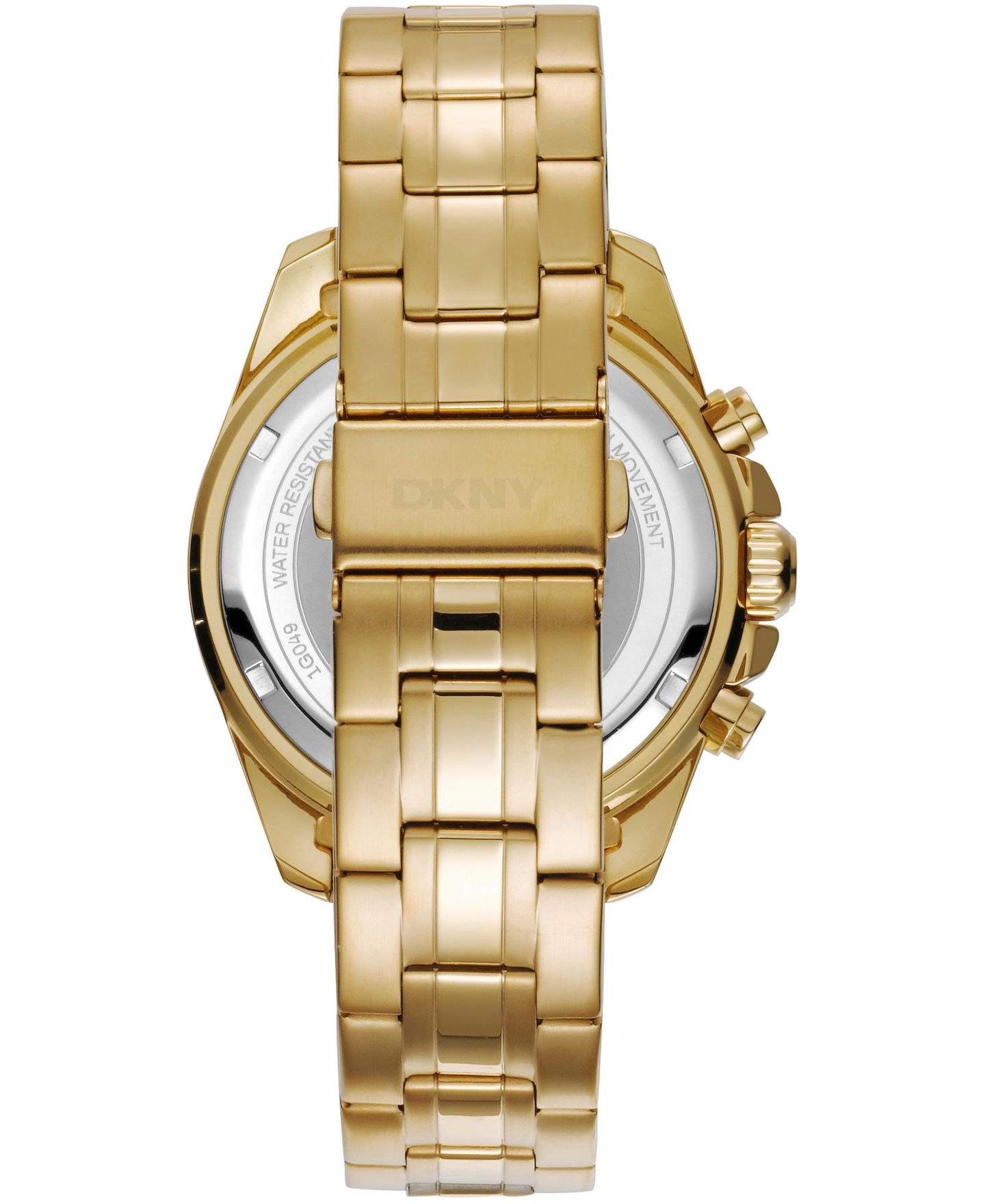 Мужские часы DKNY Quartz Water-Resistant Stainless Steel Bracelet Watch, 42mm, цвет: Золотой — фото 2