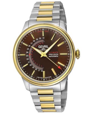 Guggenheim Men's Swiss Automatic Two tone IPYG/SS 316L Stainless Steel Bracelet Watch