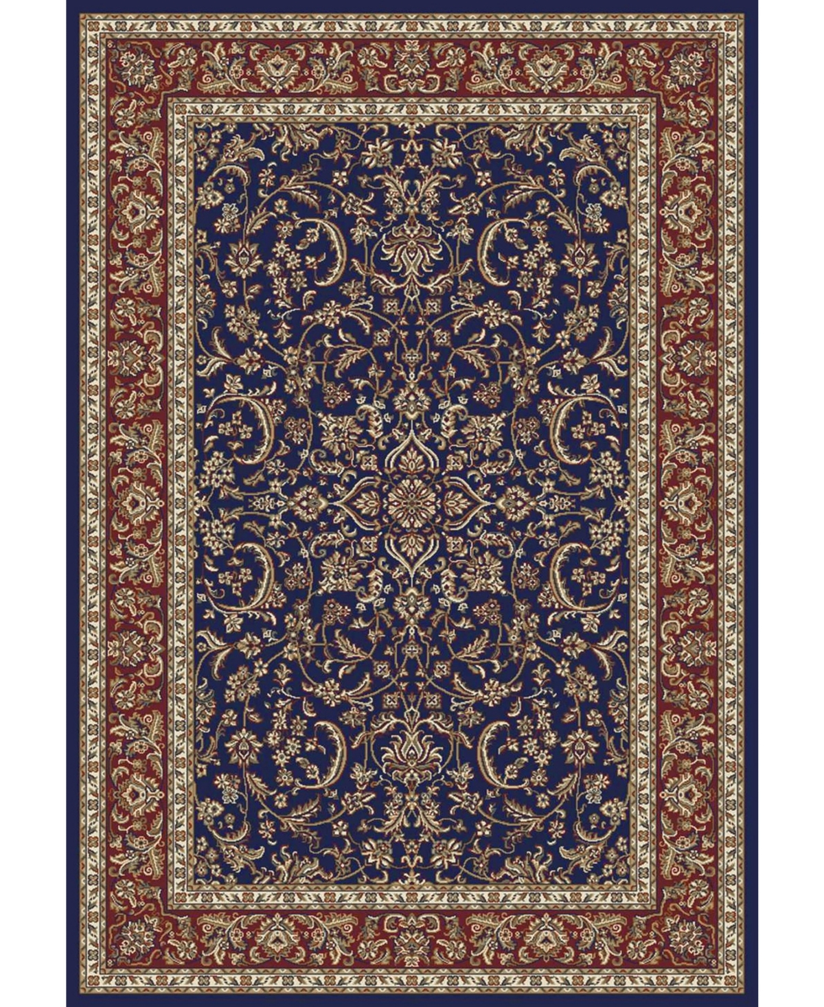 Closeout! Km Home 1318/1542/Navy Navelli Blue 7'9" x 11'6" Area Rug