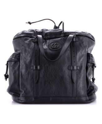 Tonal GG Drawstring Tote Leather