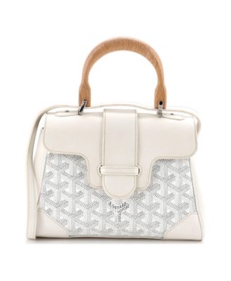 Mini Saigon Top Handle Bag Coated Canvas with Leather