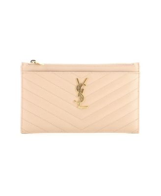 Medium Classic Monogram Zip Bill Pouch Matelasse Chevron Leather