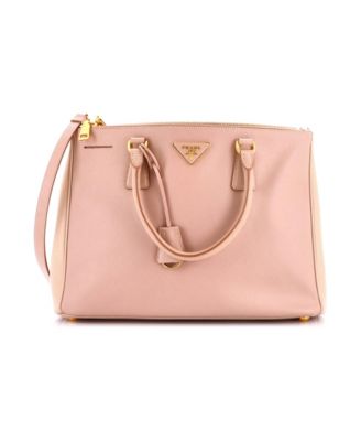 Medium Double Zip Lux Tote Saffiano Leather