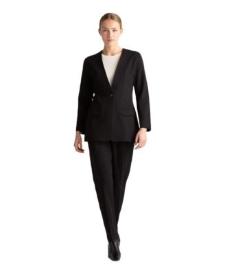 Women's Art Tailored Single-Button Long-Sleeve Blazer