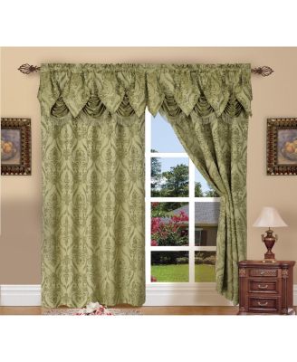 Set of 2 Penelope Jacquard Look Curtain Panels - 54" W x 84" L