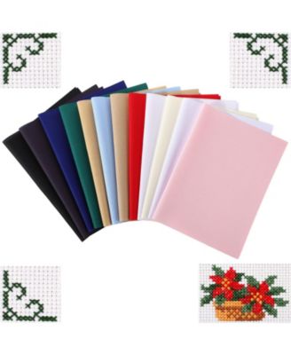 14 Count Cotton Aida Cloth 12 Pack Cross Stitch Fabric