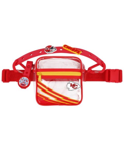 Мужская сумка Crocs Kansas City Chiefs Clear Crossbody Stadium, цвет: Красный