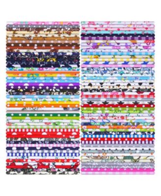 500 Precut Cotton Fabric Squares Assorted Patterns Quilting Sewing DIY Crafts