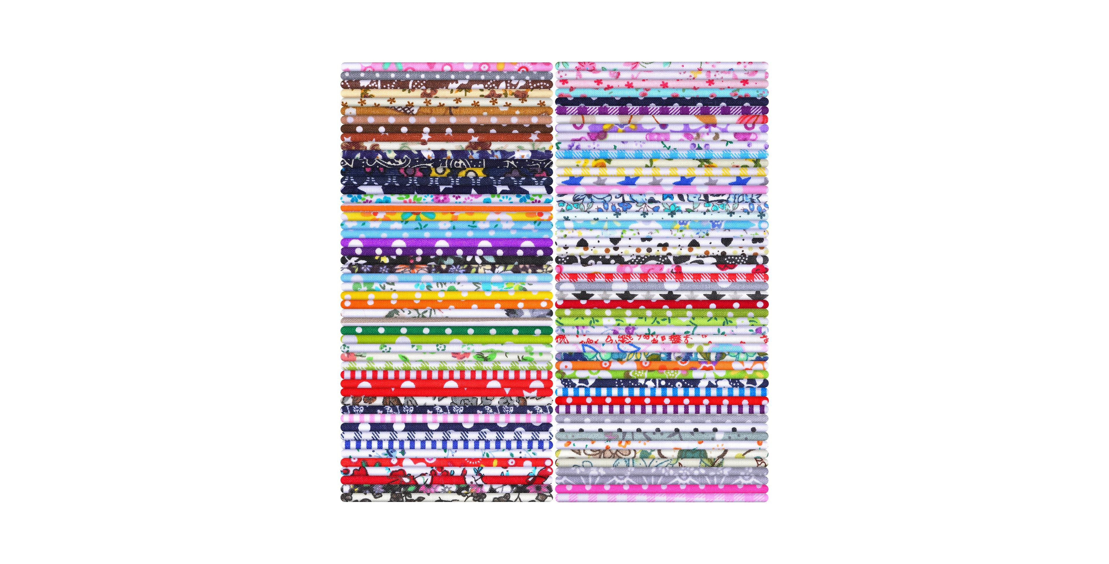 Aeelike 500 Precut Cotton Fabric Squares Assorted Patterns Quilting Sewing Diy Crafts