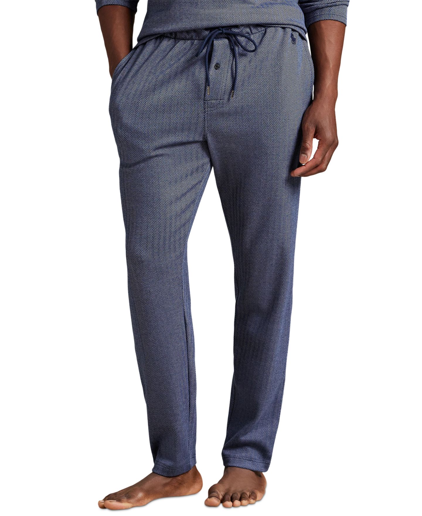 Пижамные брюки Herringbone для мужчин — Polo Ralph Lauren, цвет: Коричневый — фото 4