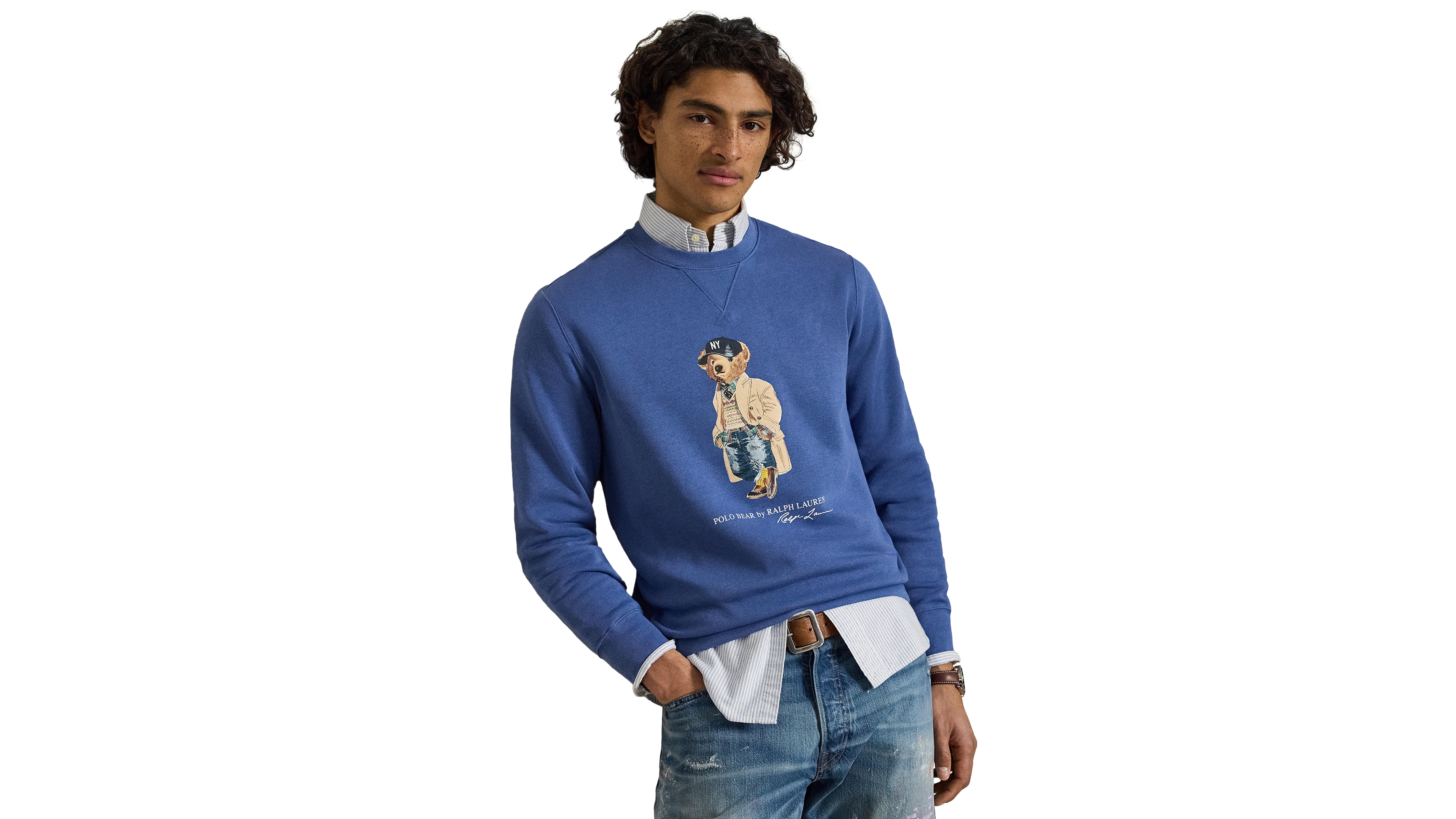 Polo Ralph Lauren Men's Bear Fleece Sweatshirt - Bastille Blue