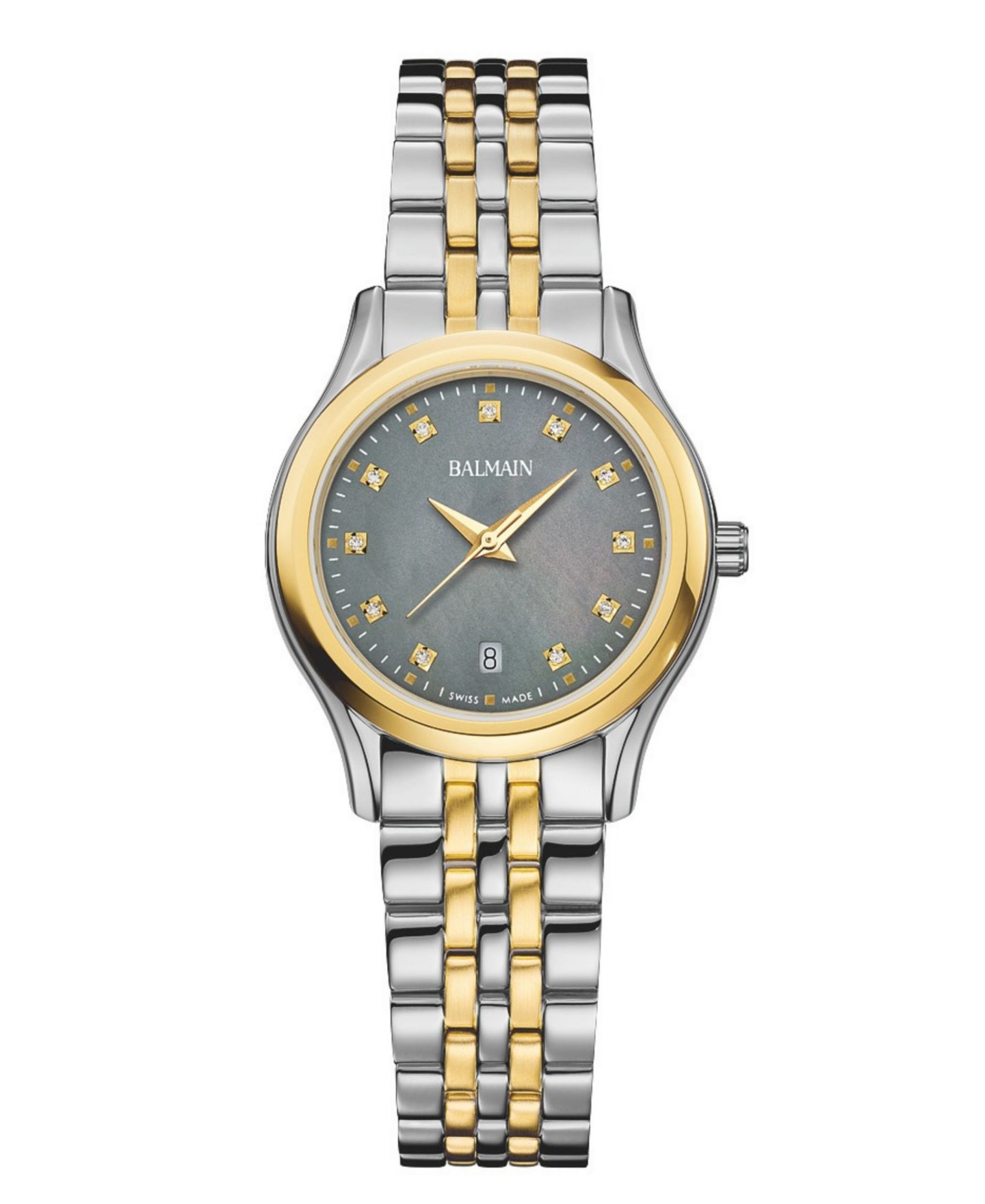 Женские часы Balmain Swiss Quartz Beleganza Analog Date Two-Tone Stainless Steel Bracelet Watch 27mm — фото 1
