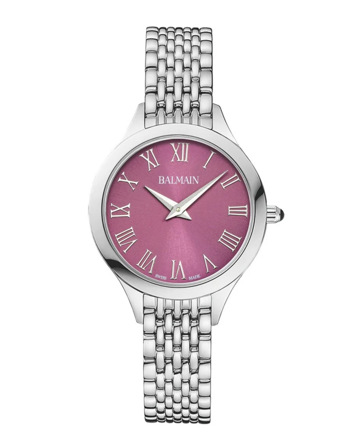 Женские часы Swiss Quartz Balmain Sapphire Crystal Silver Stainless Steel 29mm — фото 1