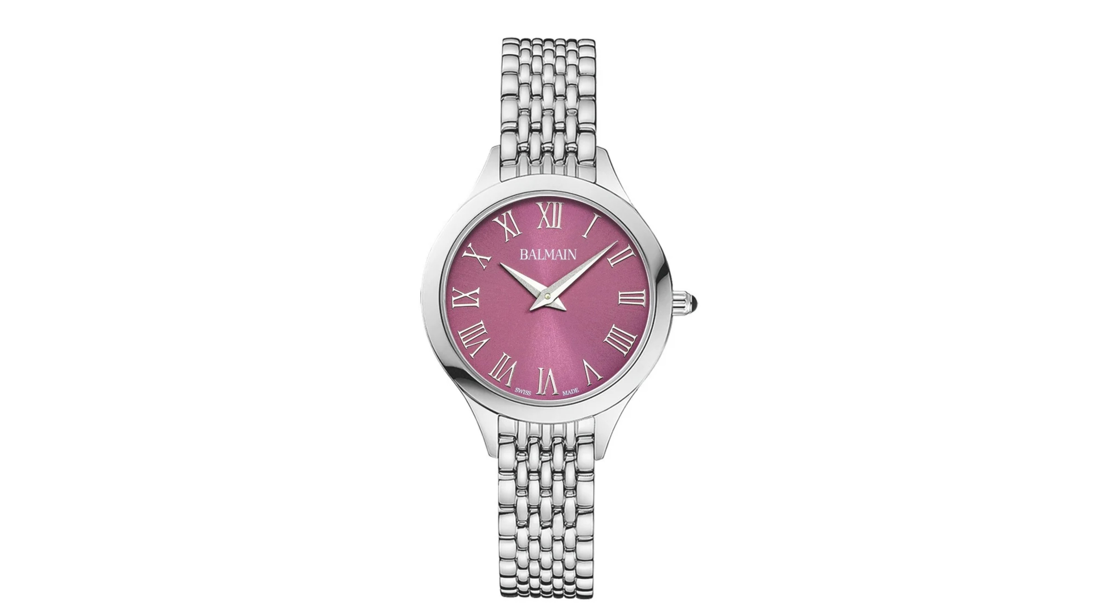 Balmain Women's Swiss Quartz Balmain Sapphire Crystal Silver Stainless Steel Watch 29mm