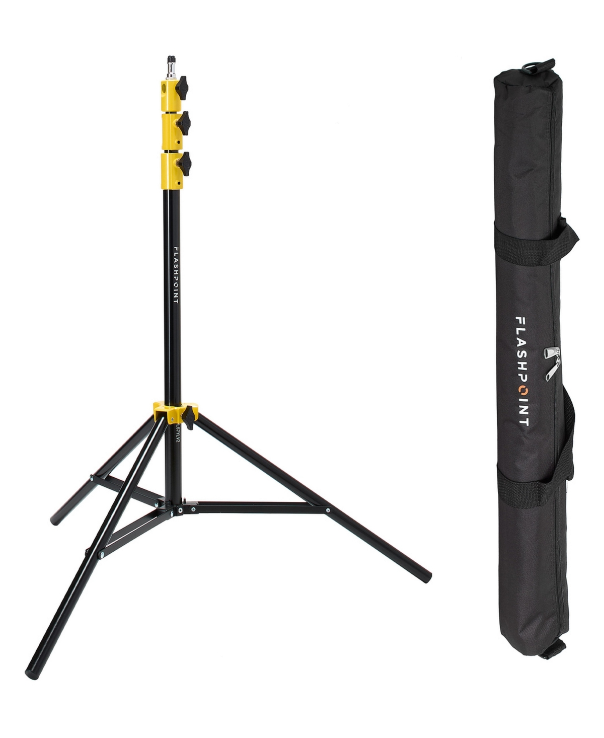 Flashpoint Pro Heavy-Duty Air-Cushioned 7.2' Light Stand, Compatible with 5/8" Stud Mounts