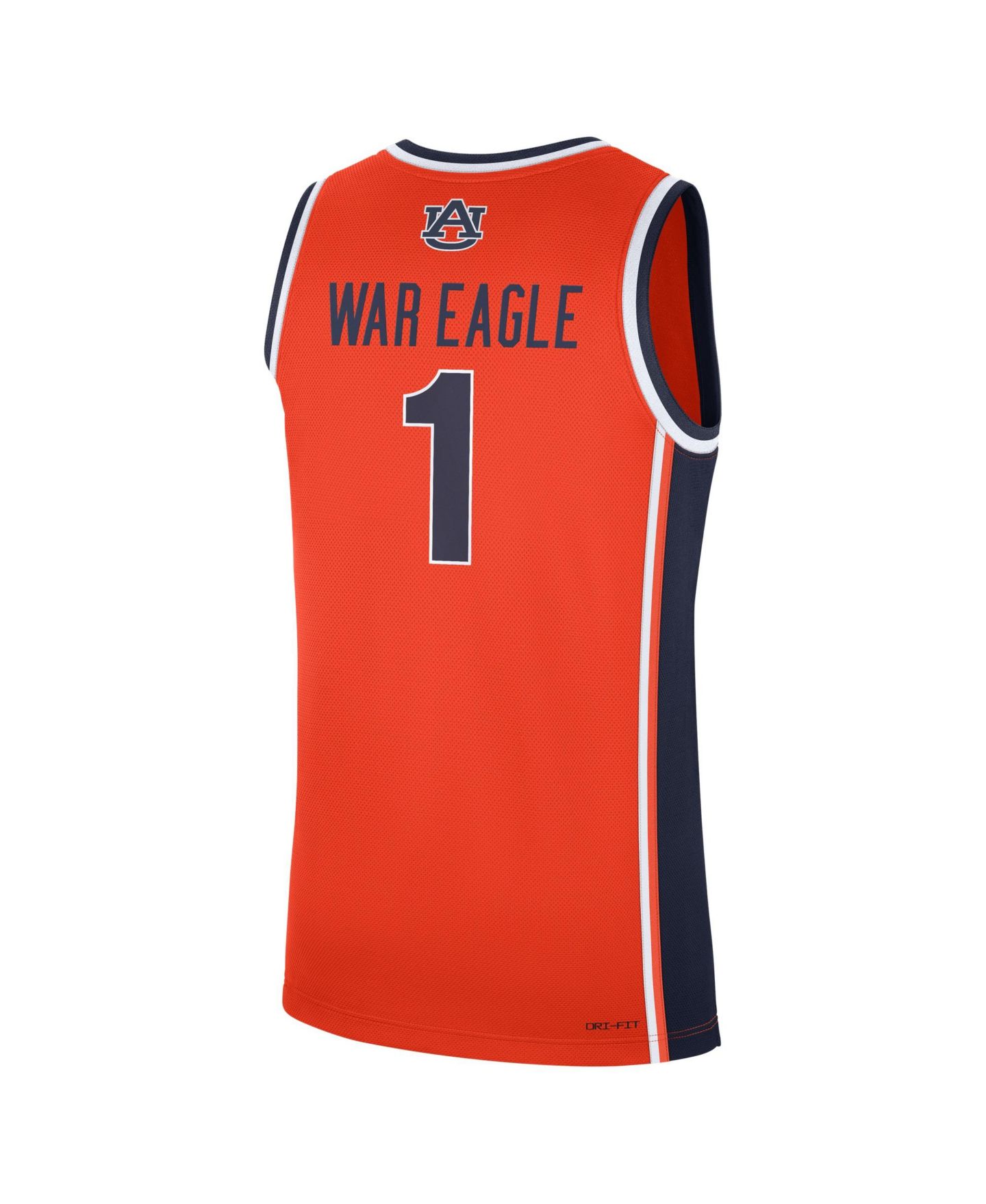 Мужской топ Nike Orange Auburn Tigers 1 Alternate War Eagle Replica Basketball Jersey — фото 2