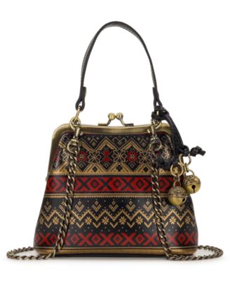 Laureana Mini Leather Frame Crossbody Bag