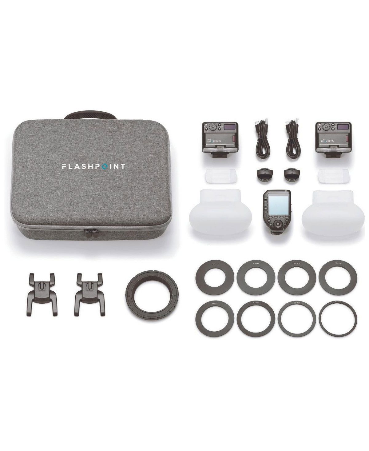 Flashpoint MF12-DK1 Dental Macro Wireless Rechargeable 2-Light Flash Kit Compatible with Sony