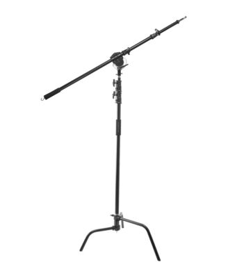 Turtle Base C-Stand Cross Arm Boom Kit 10-Foot Telescoping Light Stand