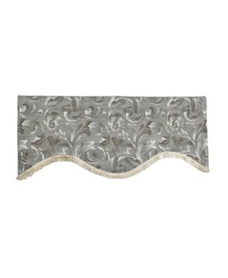100% Cotton Jasper Trimmed Cornice Lined Window Valance 50" x 17"