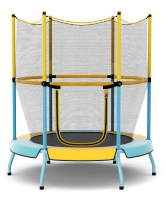 48" Toddler Trampoline with Safety Enclosure Net, Ages 3-6