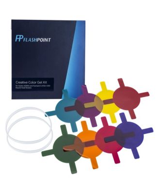 Creative Color Gel Kit Heat-Resistant Polycarbonate Filters for Flashpoint XPLOR 100 Pro, eVOLV 200, eVOLV 200 Pro, and Godox AD100 Pro, AD200, AD200 Pro