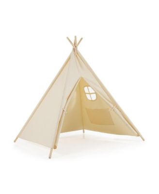 Foldable Canvas Teepee Play Tent, Ages 3-8