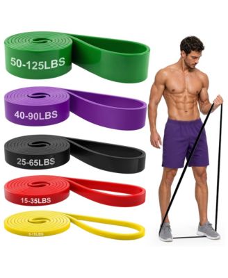 5 Level Resistance Bands Set For Home Gym Strength Training Workout
