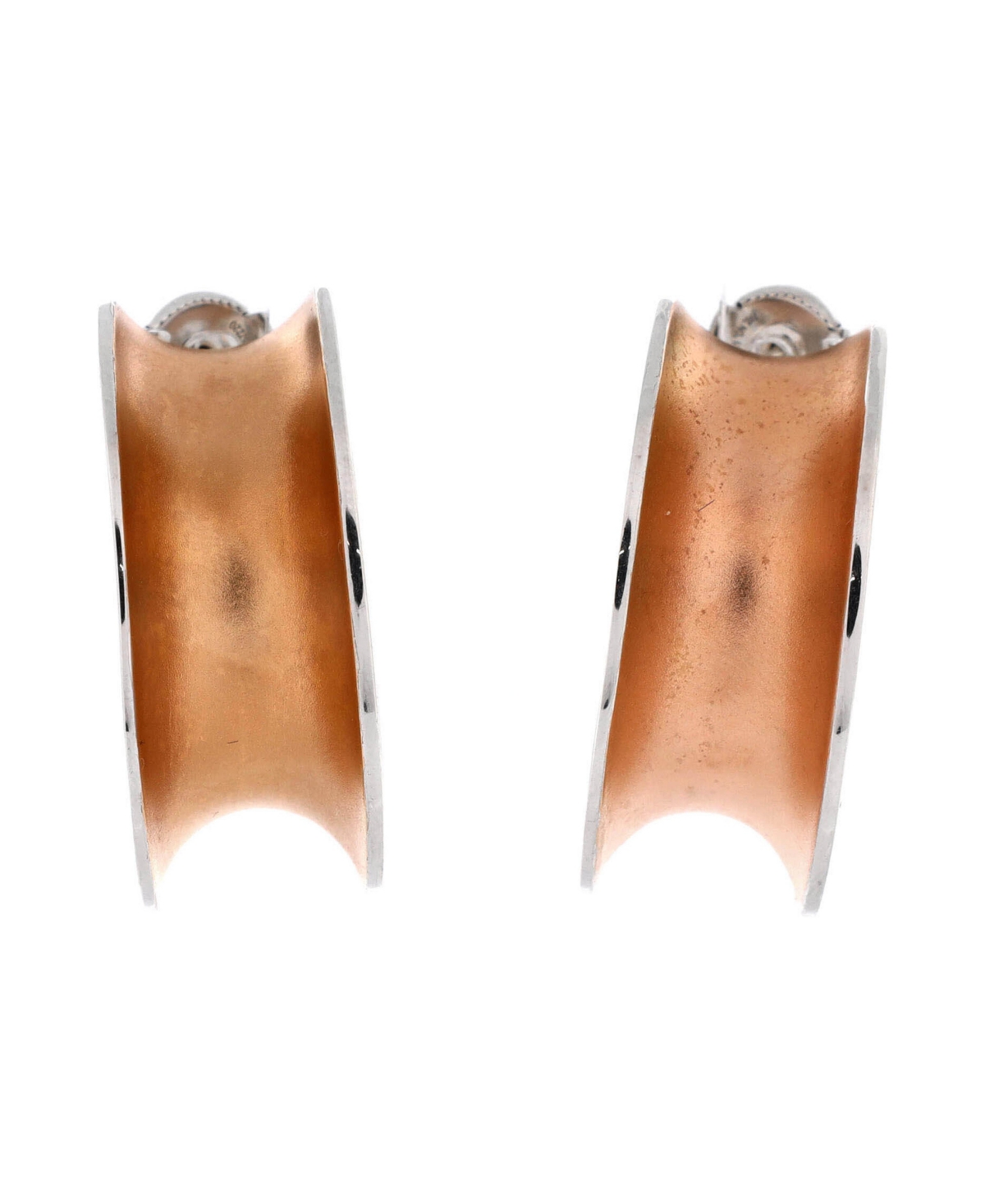 Pre-Owned HERMES Two-Tone Reponse Hoop Earrings - Sterling silver