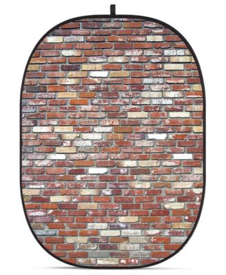 CBA-WB0008 5x6.5' Fabric Collapsible Backdrop, Brick Wall