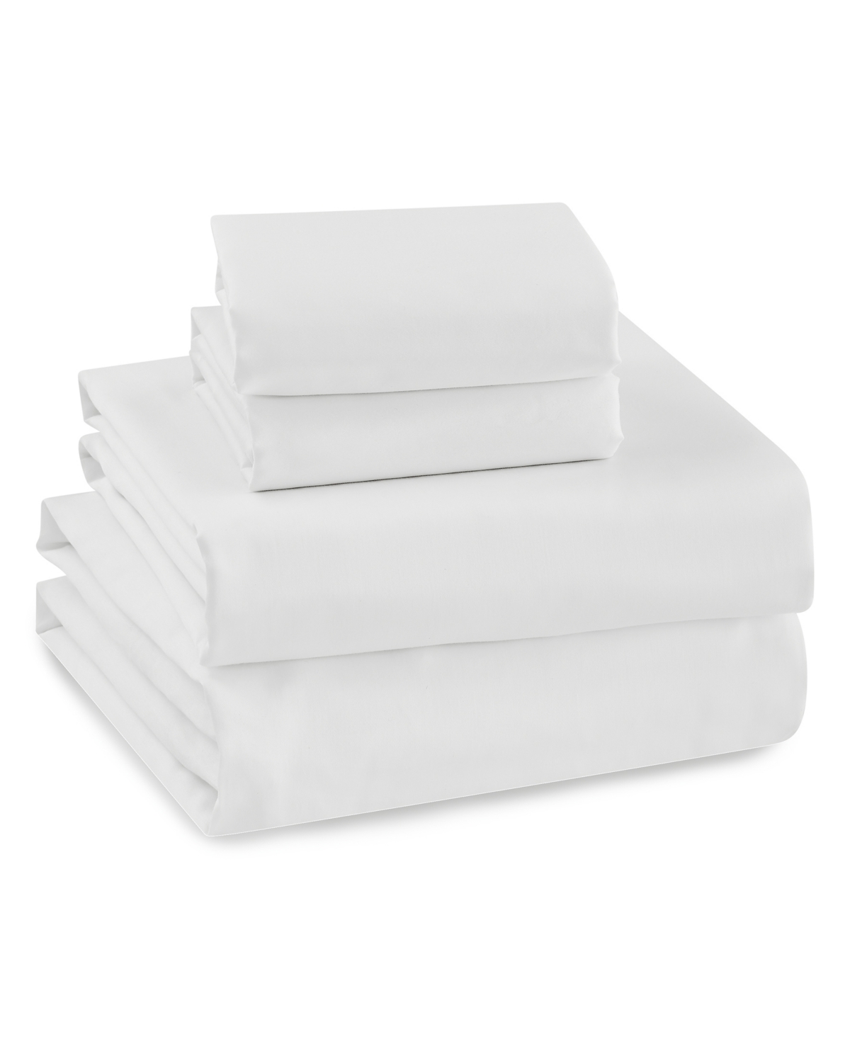 Levtex Home 300 Thread Count Cotton Sateen Fitted Sheet, Queen - White