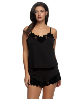 Women's V-Neck Sleeveless Top and Shorts, 2-Piece Set