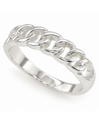 Linked Ring in Silver-Plate