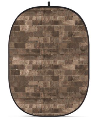 CBA-WB0013 5x6.5' Fabric Collapsible Backdrop, Brick Wall