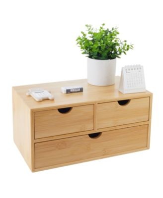 Desk Organizer With Drawers Countertop Storage For Home Office