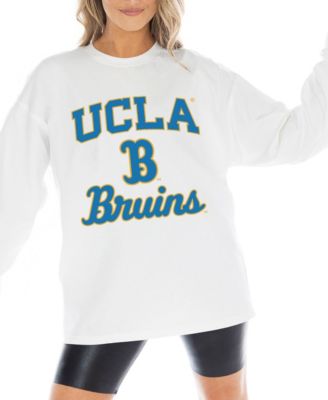 Women's White UCLA Bruins Mind Games Oversized Long-Sleeve T-Shirt