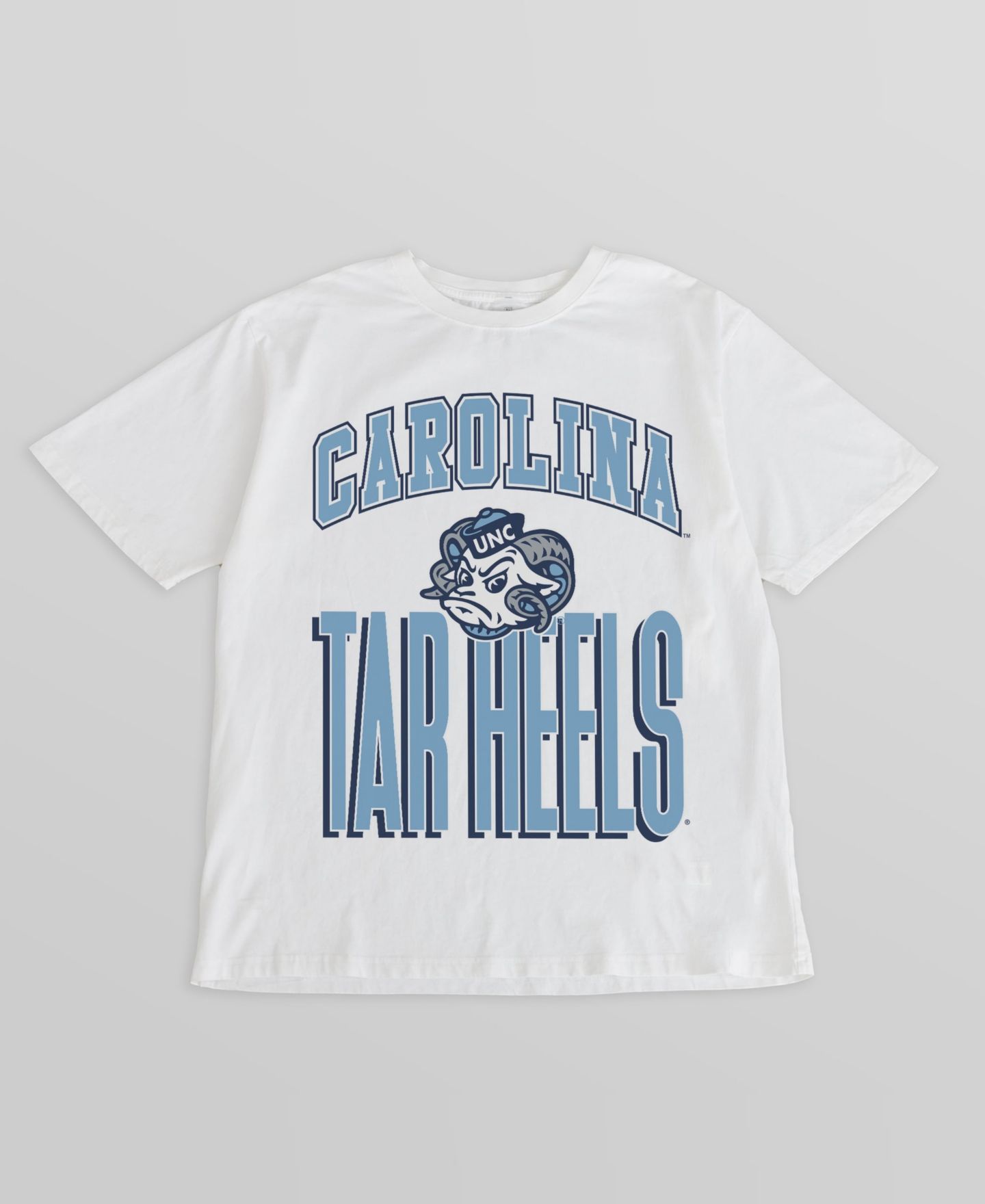 Женские футболки Gameday Couture Cream North Carolina Tar Heels Oversized Fierce Focus — фото 2