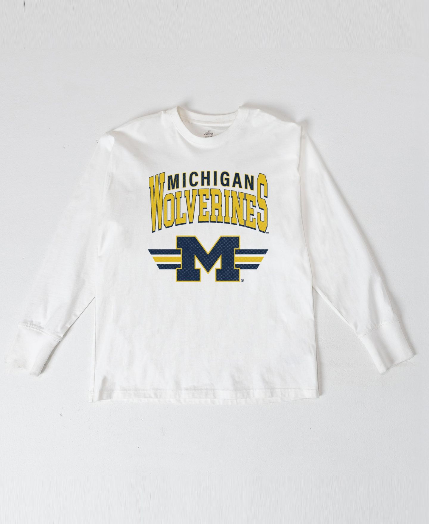 Женская футболка Gameday Couture White Michigan Wolverines Oversized Swift Strike Long-Sleeve — фото 2